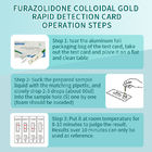 Tarjeta de detección rápida de oro coloidal de furazolidona proveedor