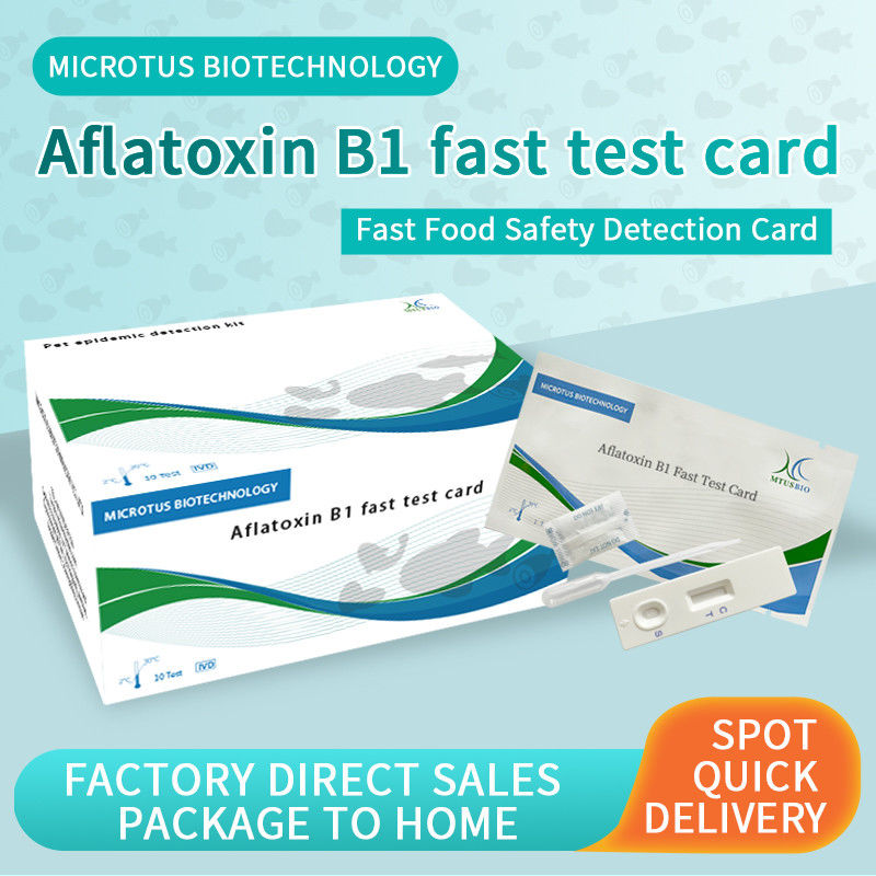 Indicaciones de funcionamiento de la tarjeta de prueba rápida de aflatoxina B1 proveedor